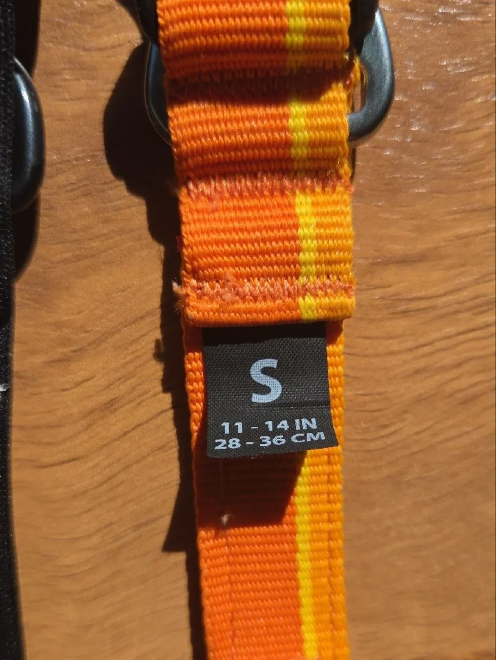 3 Small Dog Collars - Orange, Silver, Pink